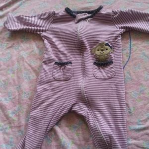 Purple footie pajamas